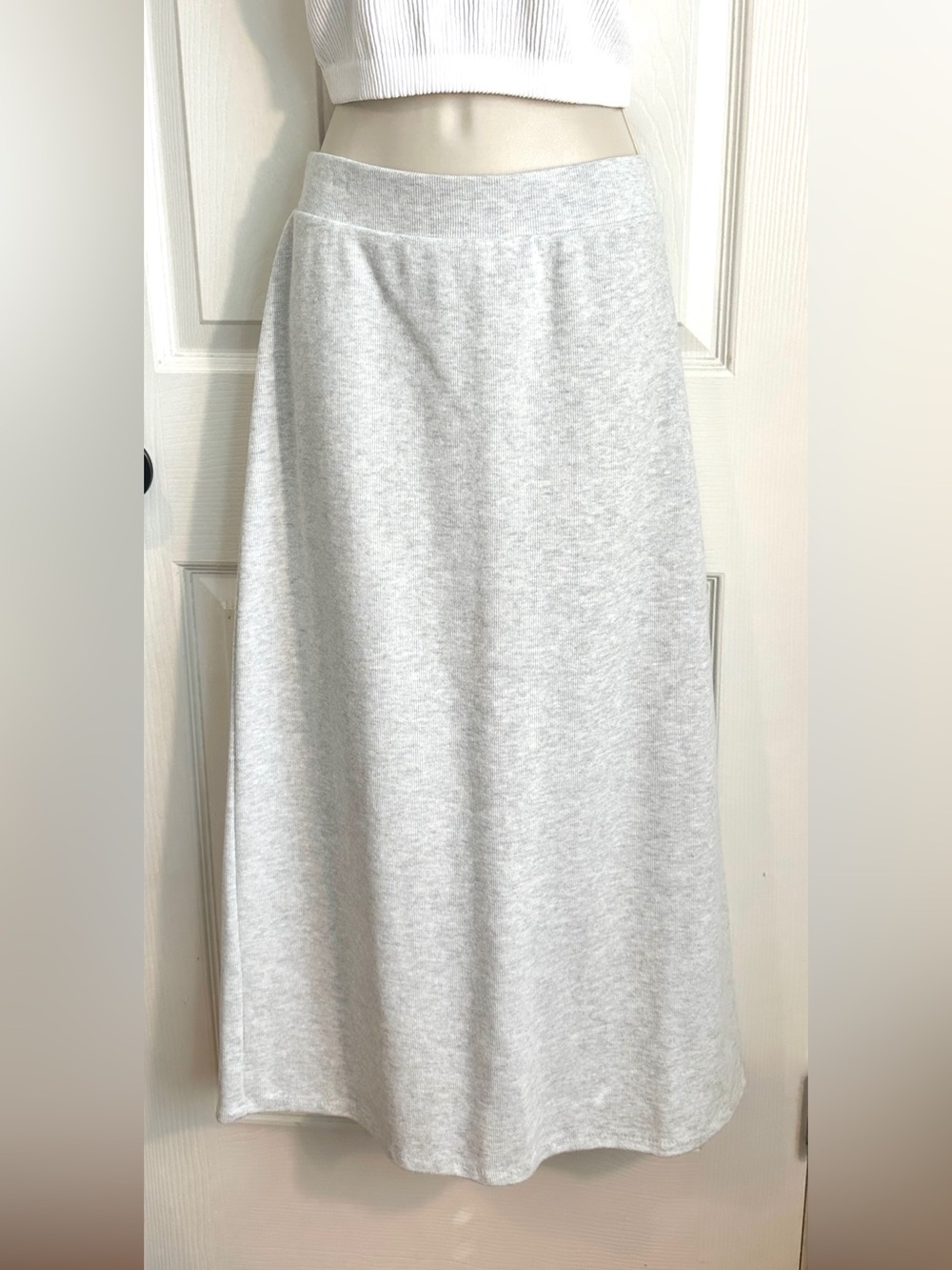 Old Navy Light Gray Maxi Skirt
